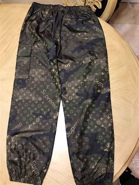 supreme louis vuitton track pants replica|louis vuitton supreme box logo.